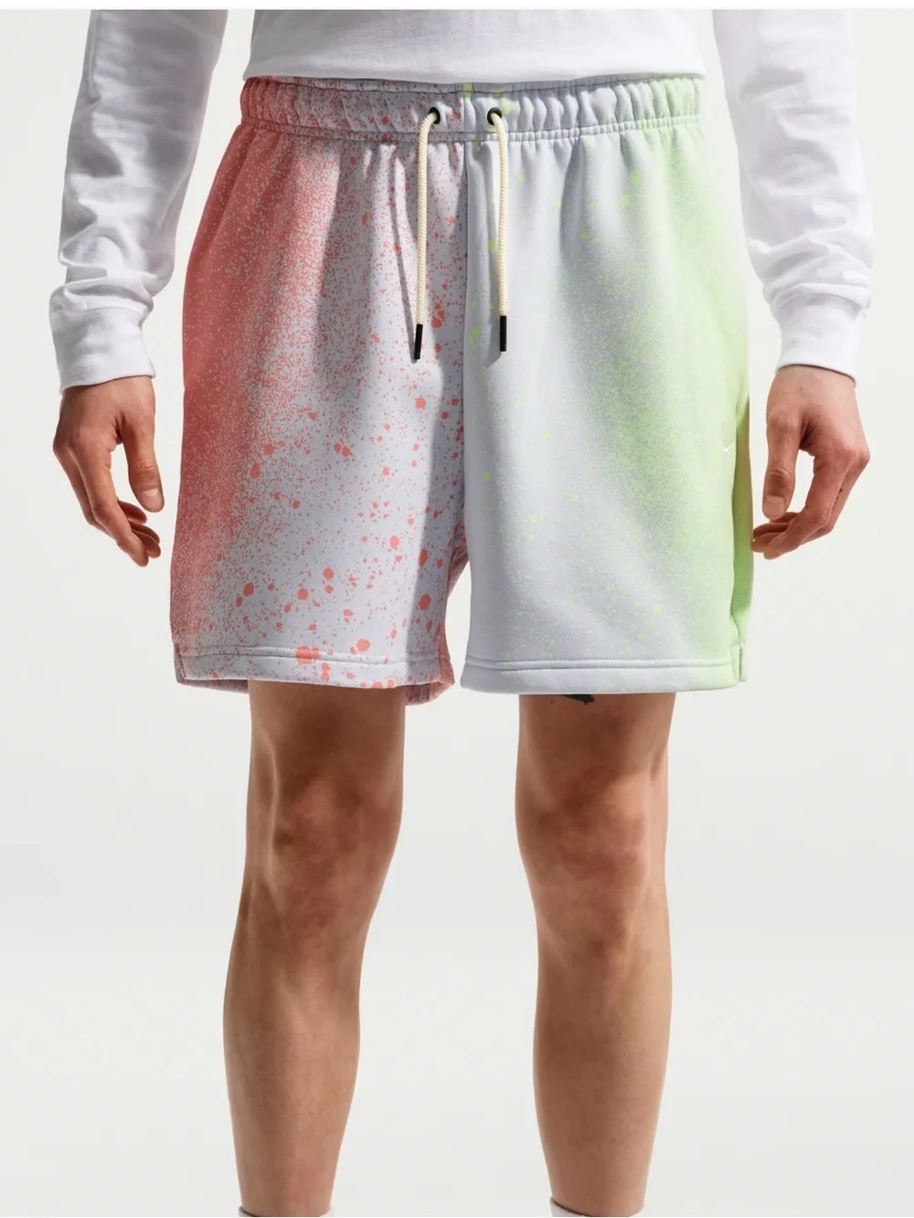 Nike Standard Issue Fleece Basketball Shorts Paint Splatter